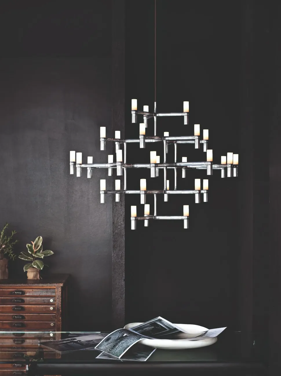 Lampada a sospensione Nemo Crown major Nero con forte sconto