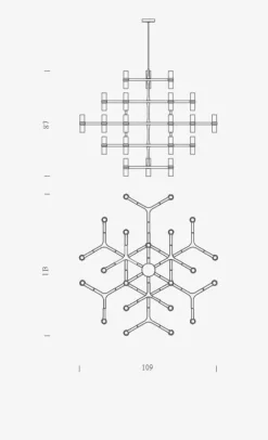 Lampada a sospensione Nemo Crown major Nero con forte sconto