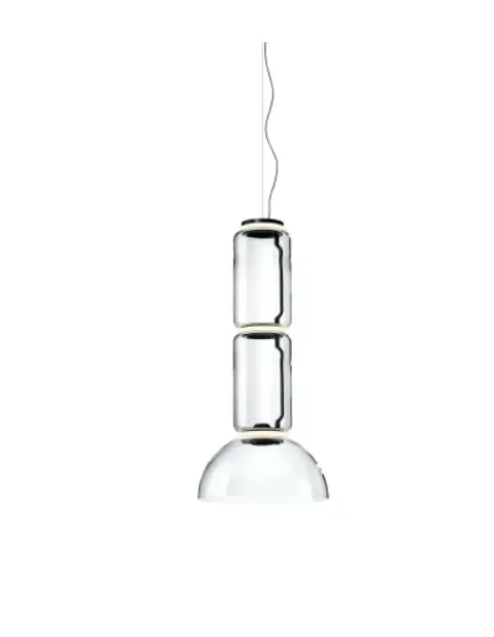 Lampada a sospensione Noctambule suspension 2 low cylinder and bowl Flos con un ribasso esclusivo