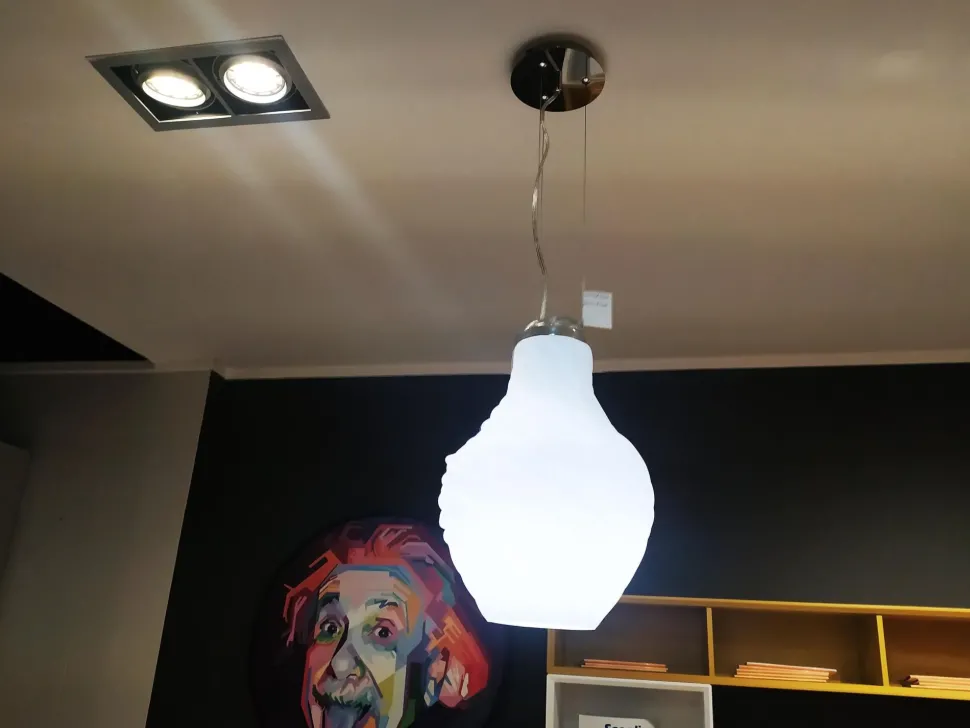 Lampada a sospensione Ondaluce Ritz Bianco con forte sconto