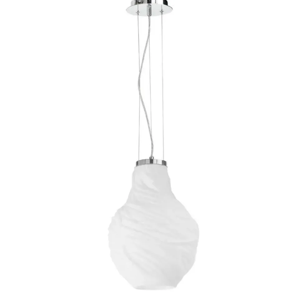 Lampada a sospensione Ondaluce Ritz Bianco con forte sconto
