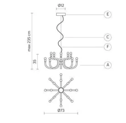 Lampada a sospensione Snoob sospensione Karman in Offerta Outlet