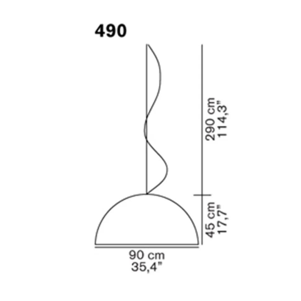 Lampada a sospensione Sonora 490 O-luce in Offerta Outlet