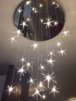 Lampada a sospensione stile Design Stelline lampadario sospensione Reflex con forte sconto