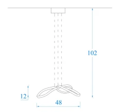 Lampada a sospensione stile Design Karol sp d 47 Artigianale in saldo