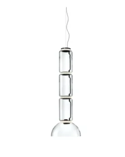 Lampada a sospensione stile Design Noctambule suspension 3 low cylinder and bowl Flos in offerta outlet