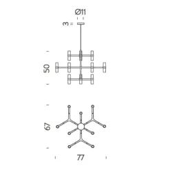 Lampada a sospensione stile Design Crown minor pendant Nemo scontato