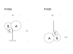Lampada a sospensione Tonin casa Atomo stile Moderno a prezzi convenienti
