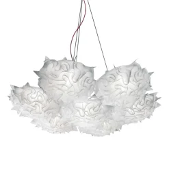 Lampada a sospensione Veli 7 suspension opal Slamp a prezzo Outlet