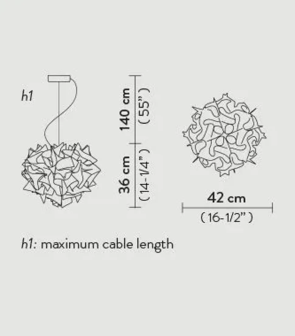Lampada a sospensione Veli suspension Slamp a prezzo scontato