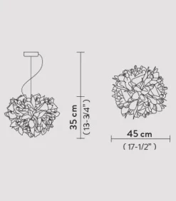 Lampada a sospensione Veli suspension foliage Slamp in Offerta Outlet