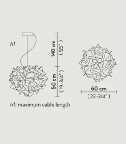 Lampada a sospensione Veli suspension large  Slamp in Offerta Outlet