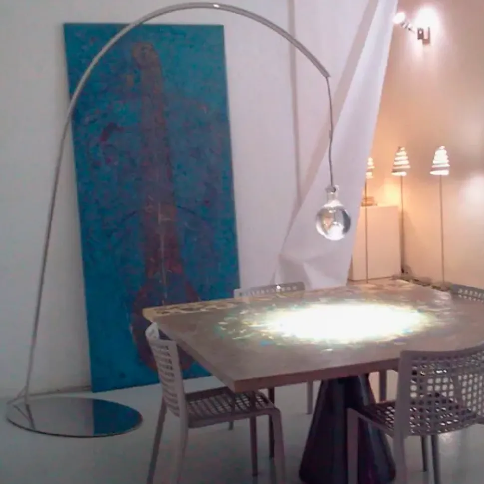 Lampada ad arco da terra Trezerocinqueluce -ultimo pezzo-