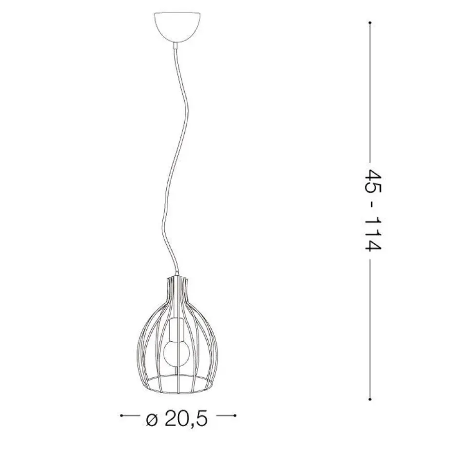 Lampada Artigianale Tris lampade a sospensione ampolla di ideal lux a PREZZI OUTLET