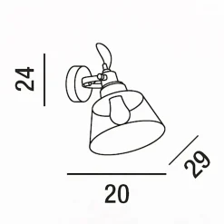 Lampada Collezione esclusiva 6842 fu perenz lampada da parete a PREZZI OUTLET