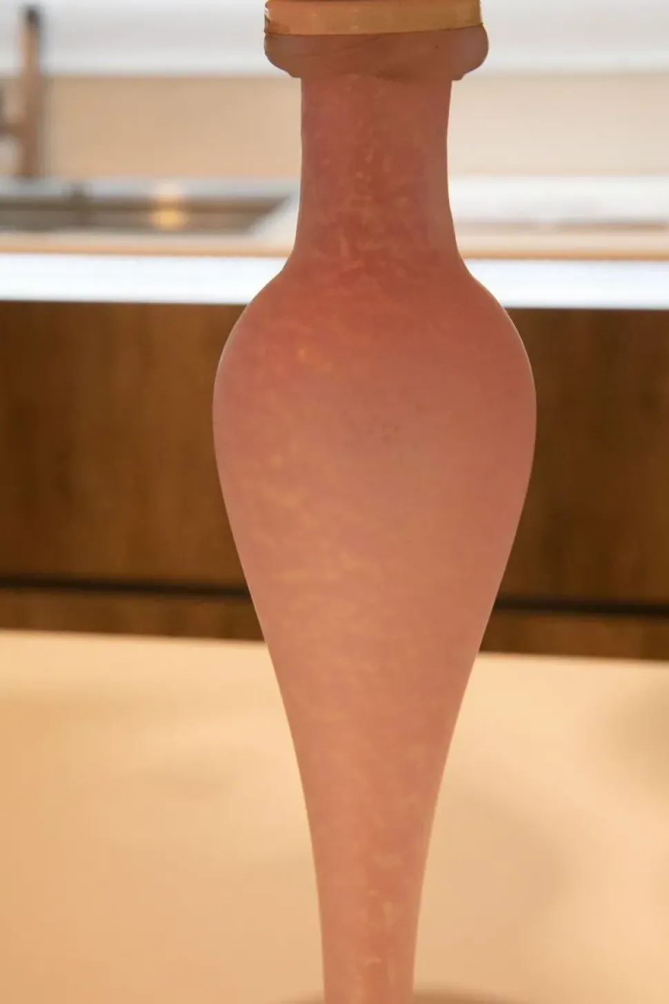 Lampada Coppia di lampade inerni luce murano rosa Artigianale in OFFERTA OUTLET