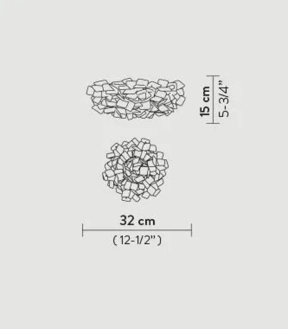 Lampada da parete Clizia mama non mama ceiling/wall mini Slamp a prezzo Outlet