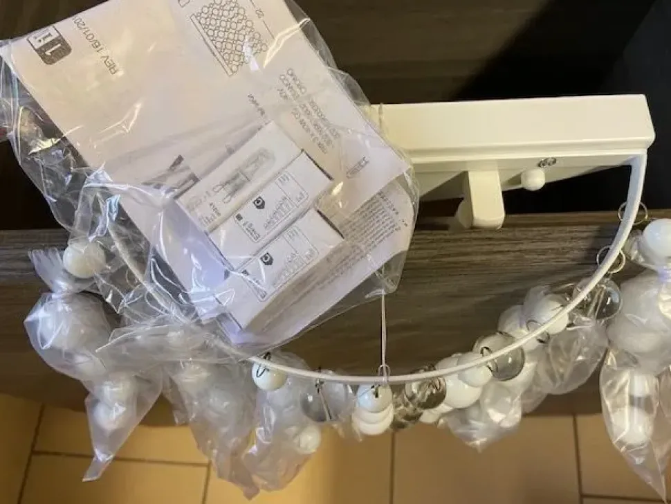 Lampada da parete Ideal lux Neve ap3 stile Moderno con forte sconto