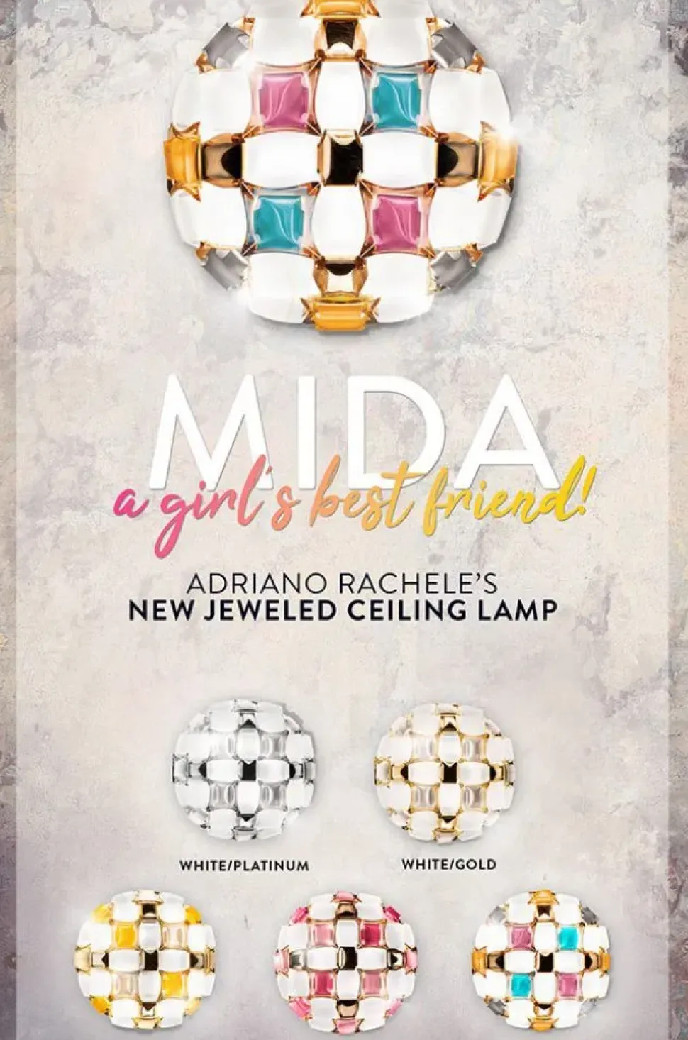 Lampada da soffitto Mida 50 cm multicolor Slamp in Offerta Outlet