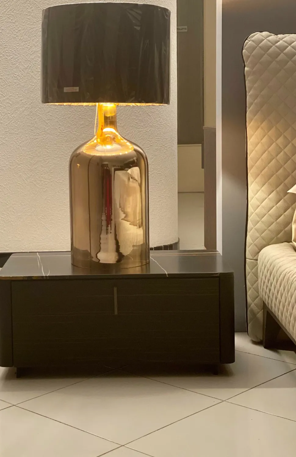 Lampada da tavolo Artigianale Alesia Ambra a prezzi outlet