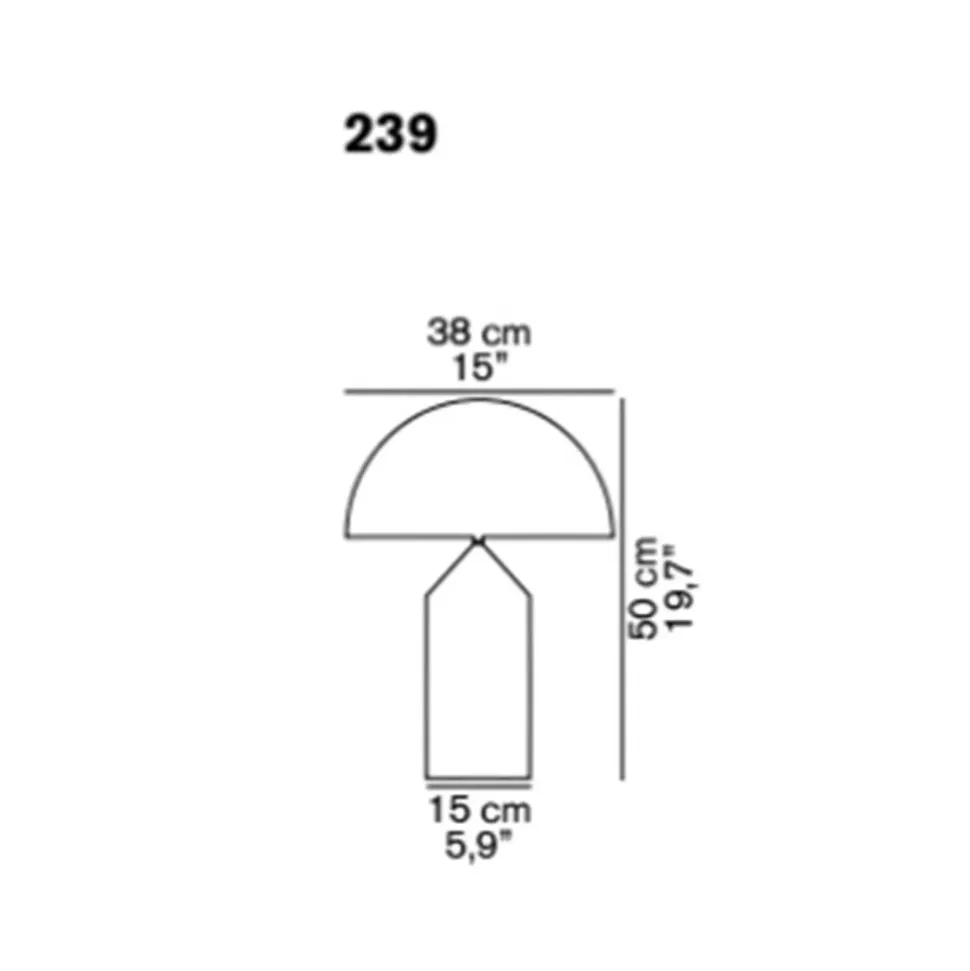 Lampada da tavolo Atollo 439 black O-luce in Offerta Outlet