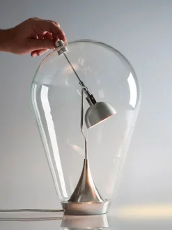 Lampada da tavolo in cristallo Blow Studio italia design in Offerta Outlet