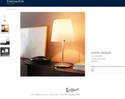 Lampada da tavolo stile Moderno 3247 grande lampada da tavolo fontana arte Fontana arte a prezzi outlet