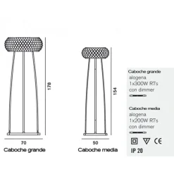 Lampada da terra Caboche Foscarini in Offerta Outlet