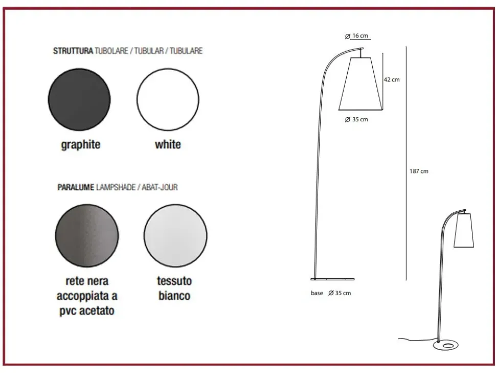Lampada da terra Egoitaliano con SCONTO IMPERDIBILE