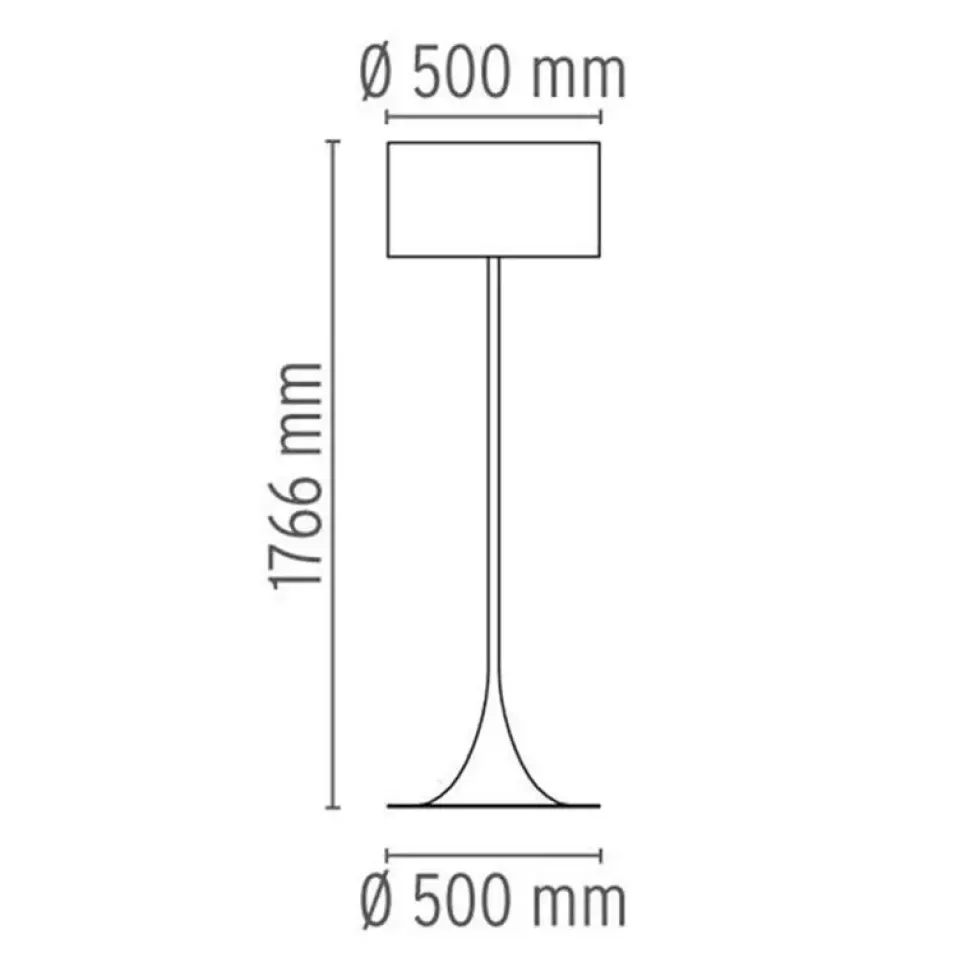 Lampada da terra Flos Spun Light Floor a prezzo Outlet. Massimo stile, massimo risparmio.