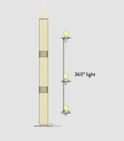 Lampada da terra La lollo floor Slamp a prezzo Outlet