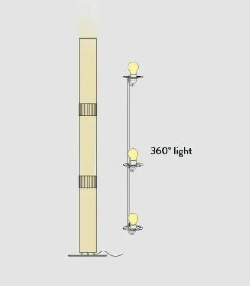 Lampada da terra La lollo floor Slamp a prezzo Outlet