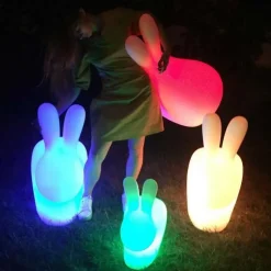 Lampada da terra lampada rabbit con led ricaricabile Qeeboo a prezzo Outlet