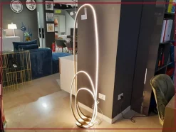 Lampada da terra Ondaluce Golden stile Design con forte sconto