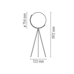 Lampada da terra Superloon Flos in Offerta Outlet