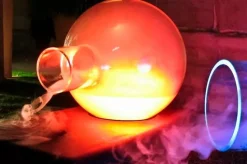 Lampada da terra Trecinquezeroluce Dama by Marco Rota in cristallo