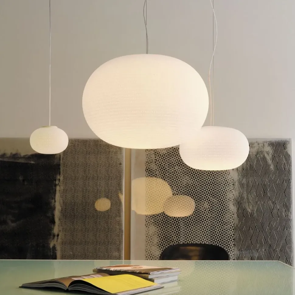 Lampada Fontana Arte in Offerta Outlet. Bianca, sospensione.