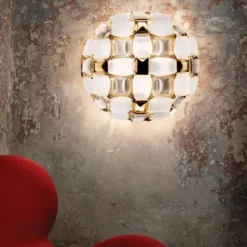 Lampada Mida medium gold plafoniera Slamp in OFFERTA OUTLET