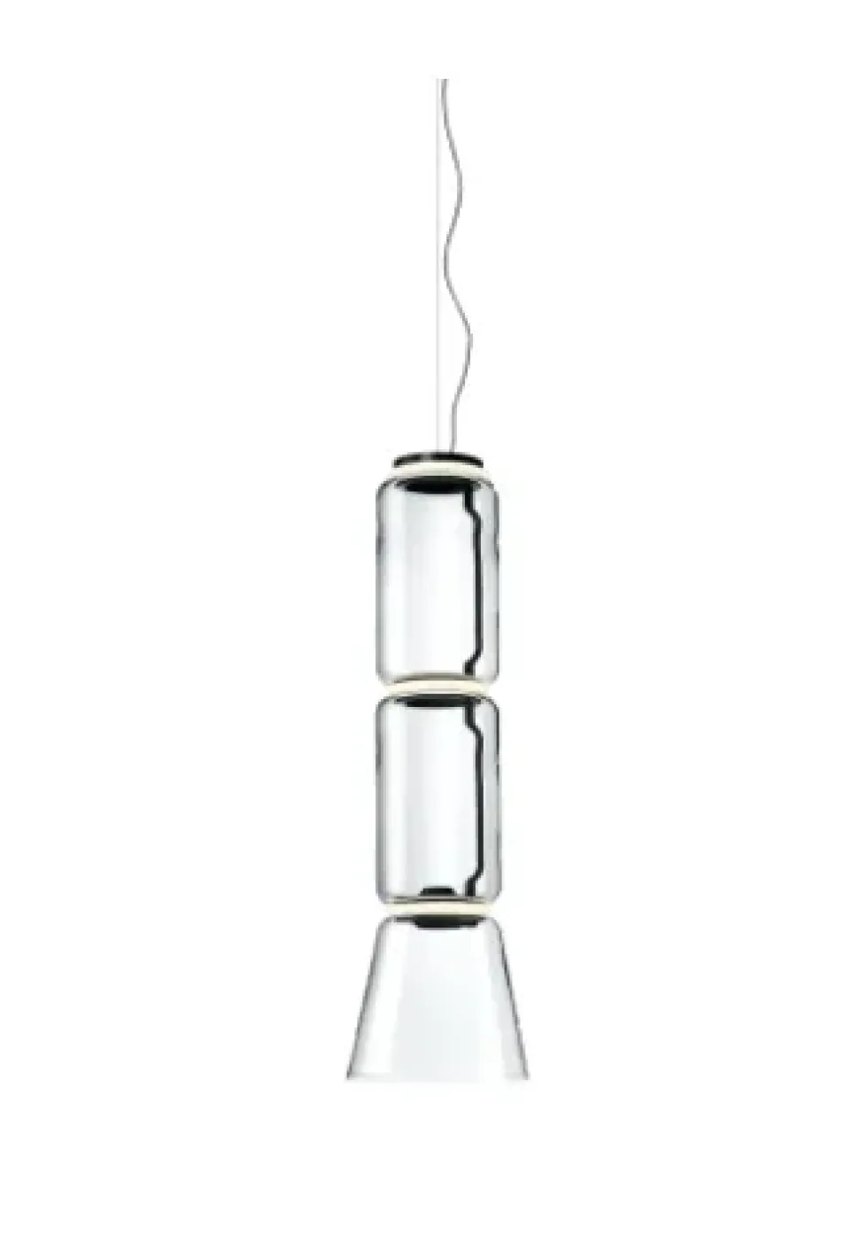 Lampada Noctambule suspension 2 low cylinder and cone Flos in OFFERTA OUTLET