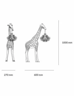 Lampada Qeeboo - giraffe in love xs Qeeboo in OFFERTA OUTLET