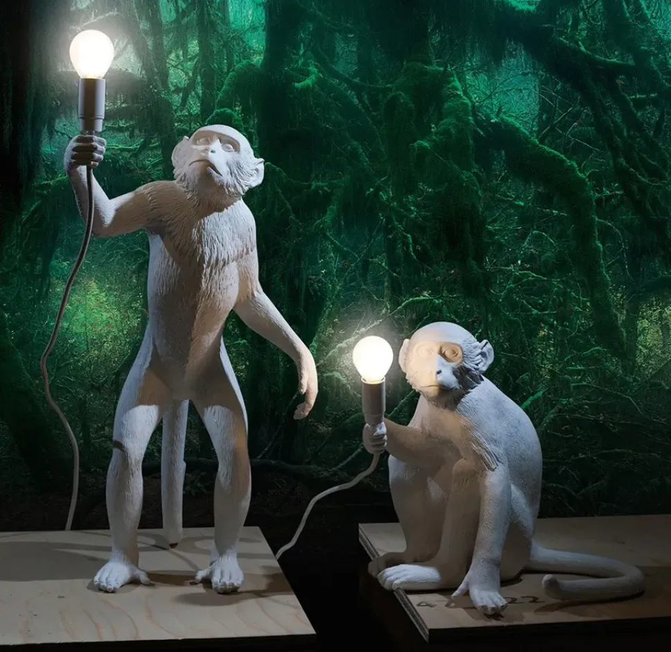 Lampada Seletti Monkey lamp white a PREZZI OUTLET