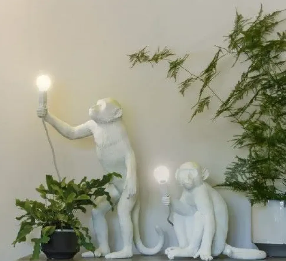Lampada Seletti Monkey lamp white a PREZZI OUTLET