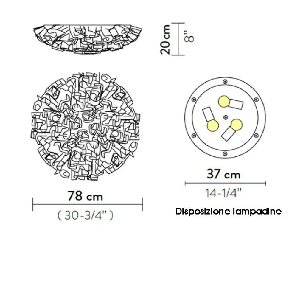 Lampada Slamp Veli large couture a PREZZI OUTLET