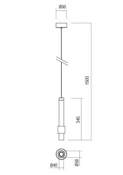 Lampada Tycon bianco redo sospensione led Collezione esclusiva in OFFERTA OUTLET