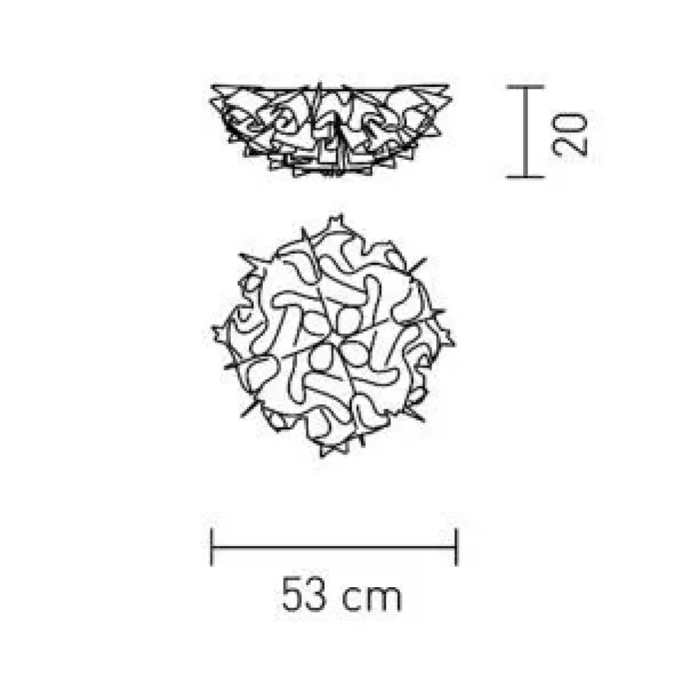 Lampada Veli aurea medium Slamp in OFFERTA OUTLET