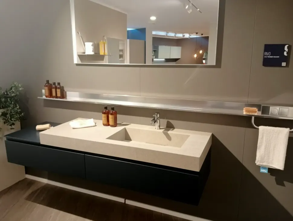 Lavabo in Acciaio modello Bagno rivo a marchio Scavolini a prezzi outlet