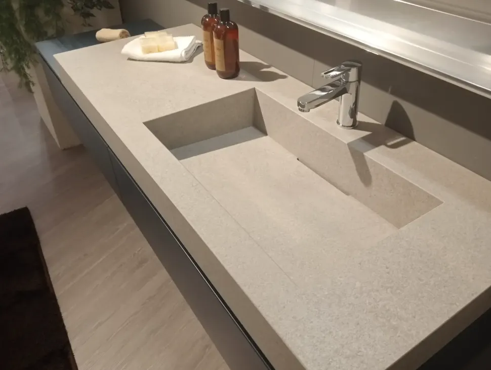 Lavabo in Acciaio modello Bagno rivo a marchio Scavolini a prezzi outlet