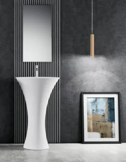 Lavabo in Solid surface modello Hilton next 01 a marchio Mastella a prezzi outlet