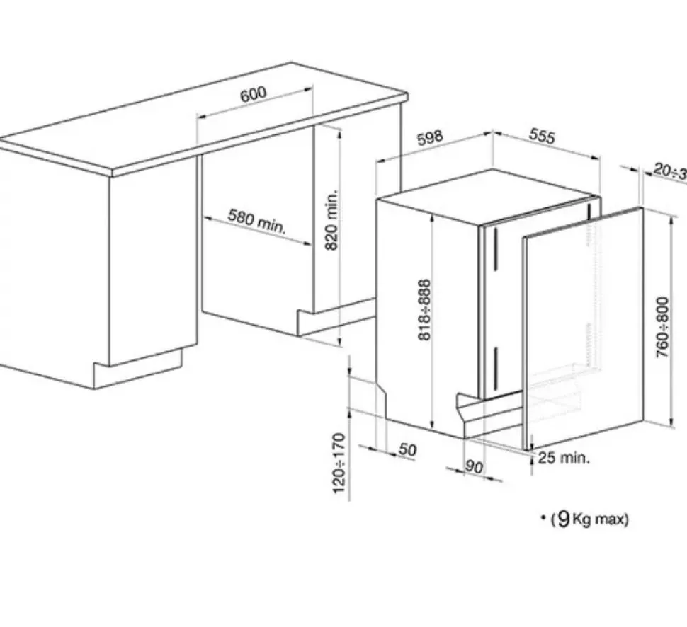 Lavastoviglie Smeg Stl825b ad un prezzo vantaggioso