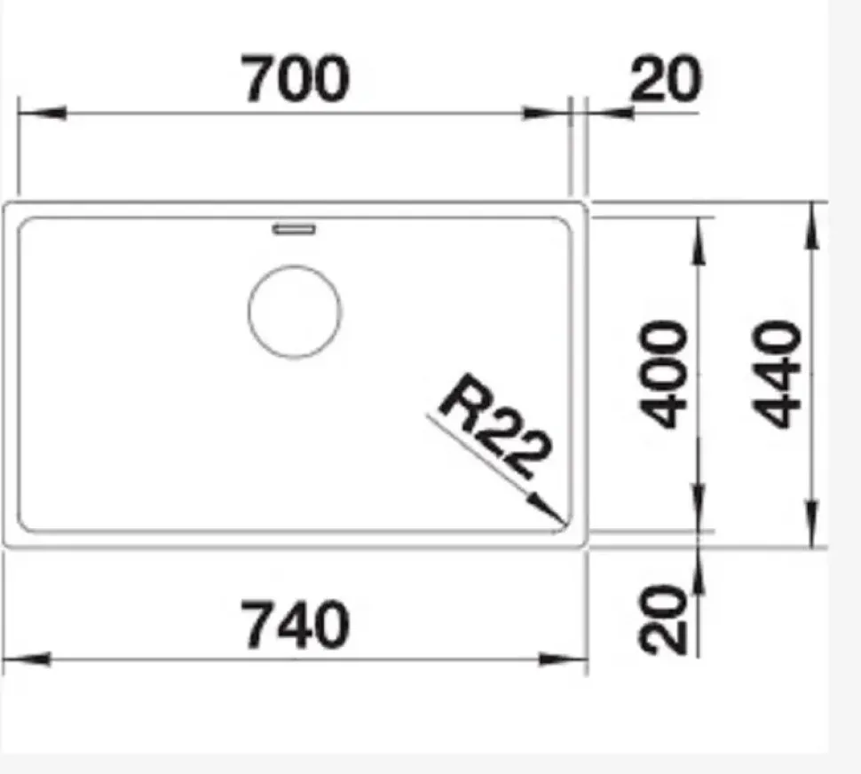 Lavello modello Andano 700-u a marchio Blanco scontato